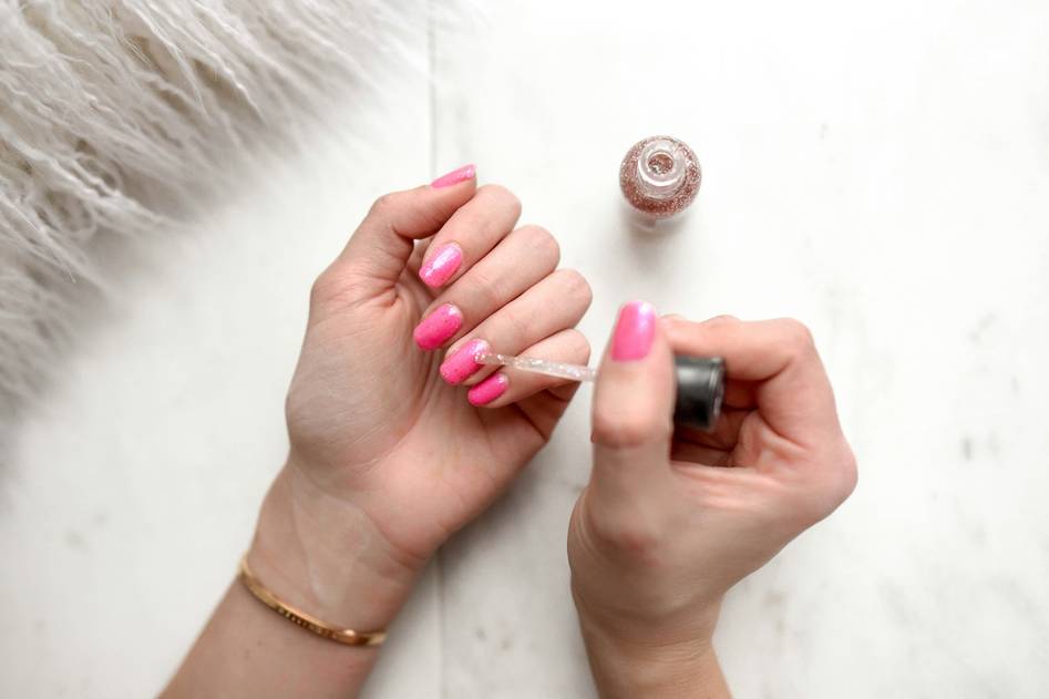 Organized collection of cuticle tools and buffers